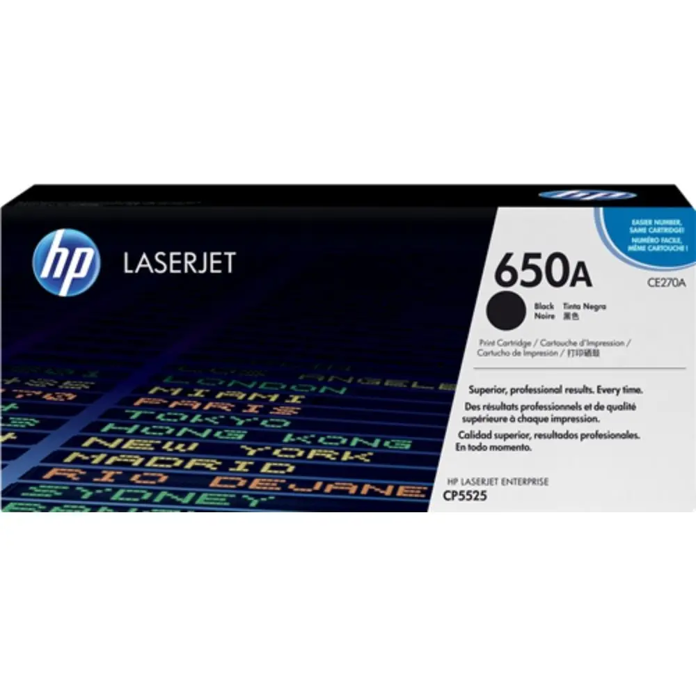 CARTUȘ PENTRU HP Color Laserjet CP5520/CP5525 - Negru - /650A/ - PN CE270A