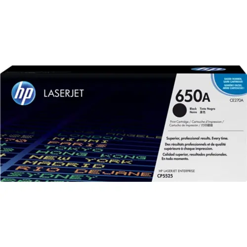 КАСЕТА ЗА HP Color Laserjet CP5520/CP5525 - Black - /650A/ - PN CE270A