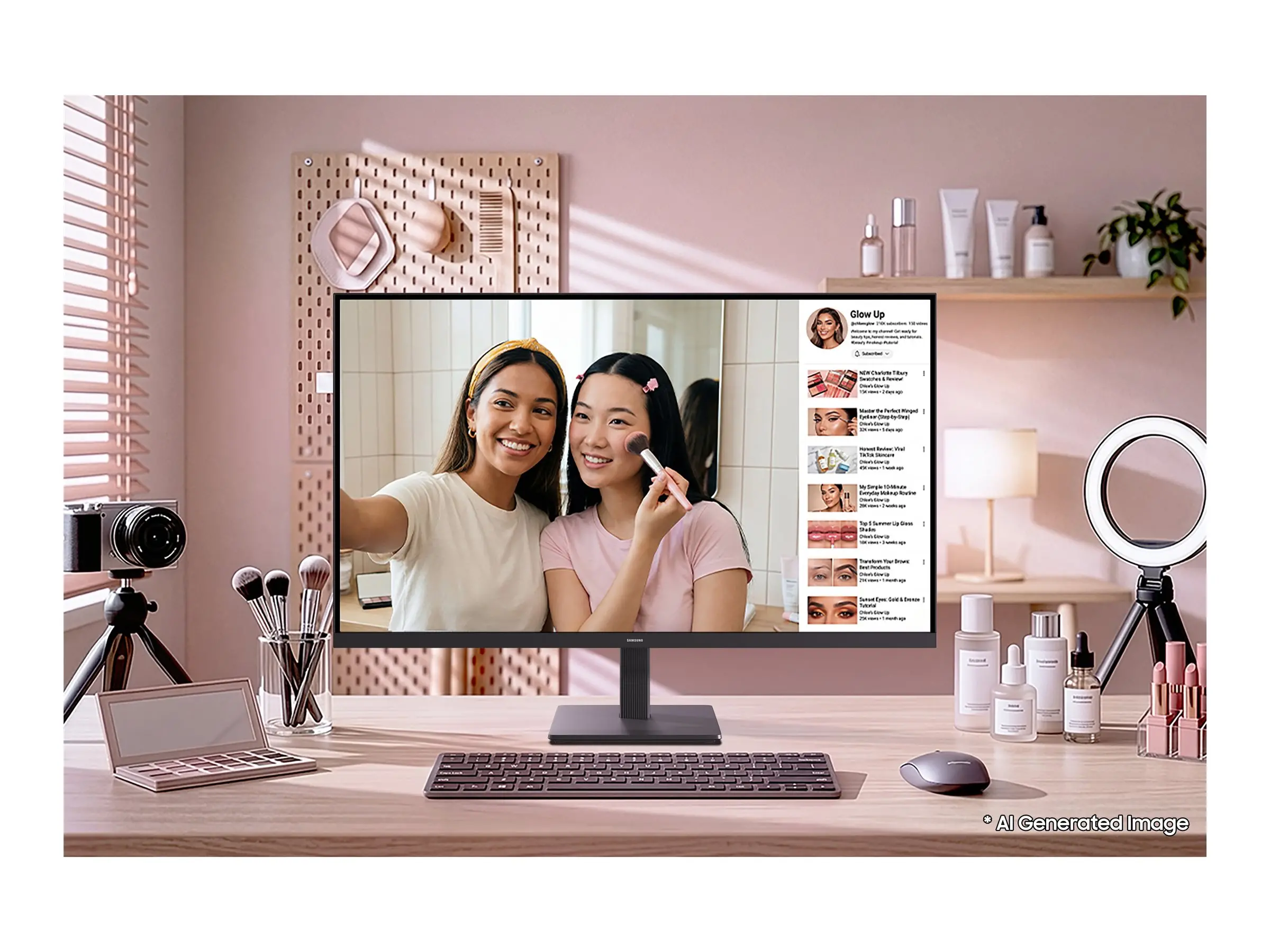 Монитор, Samsung LS32H700 32" VA LED 60 Hz, 5 ms GTG, 3840x2160, 300 cd/m2 Display Port 1.4 HDMI 2.2, Black - image 3