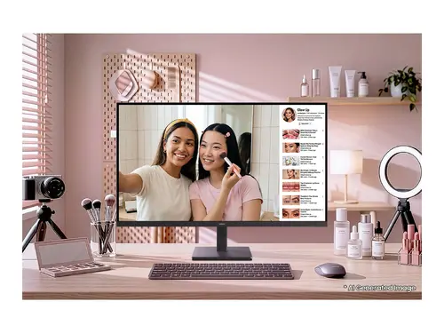 Monitor, Samsung LS32H700 32" VA LED 60 Hz, 5 ms GTG, 3840x2160, 300 cd/m2 DisplayPort 1.4 HDMI 2.2, Negru - 4