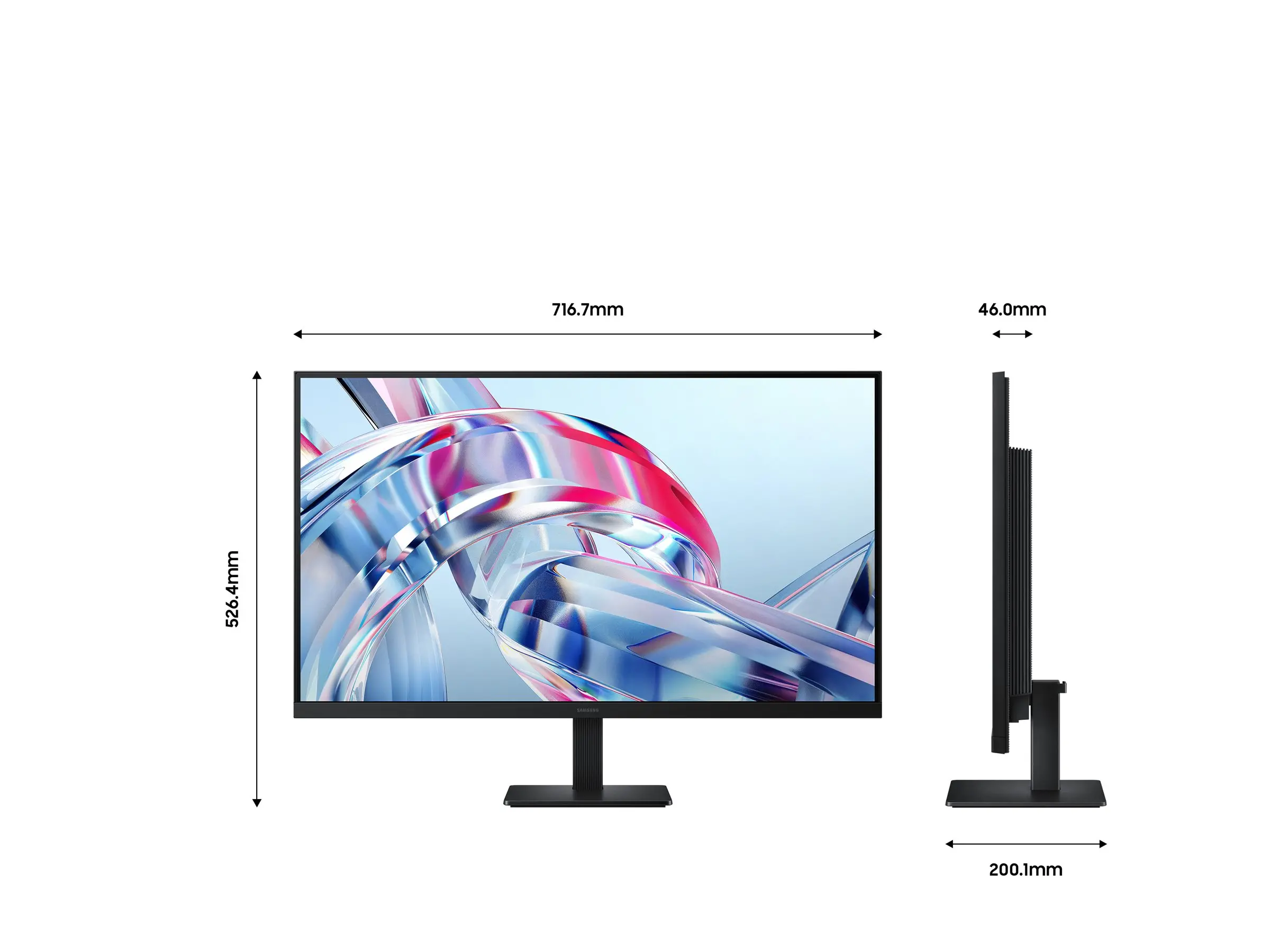 Монитор, Samsung LS32H700 32" VA LED 60 Hz, 5 ms GTG, 3840x2160, 300 cd/m2 Display Port 1.4 HDMI 2.2, Black - image 4