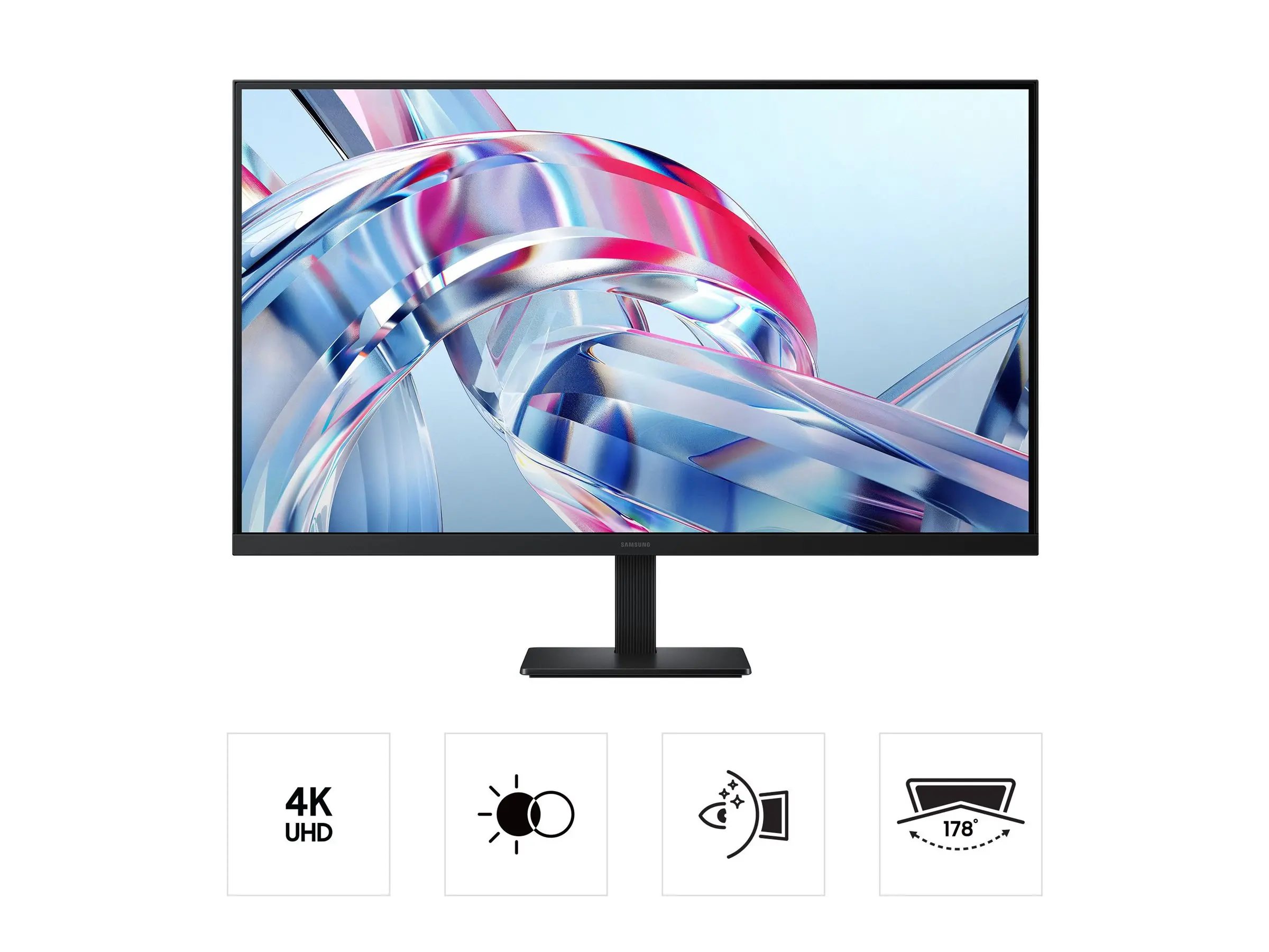 Монитор, Samsung LS32H700 32" VA LED 60 Hz, 5 ms GTG, 3840x2160, 300 cd/m2 Display Port 1.4 HDMI 2.2, Black - image 6