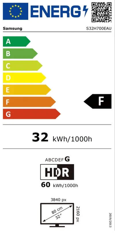 Монитор, Samsung LS32H700 32" VA LED 60 Hz, 5 ms GTG, 3840x2160, 300 cd/m2 Display Port 1.4 HDMI 2.2, Black - image 9