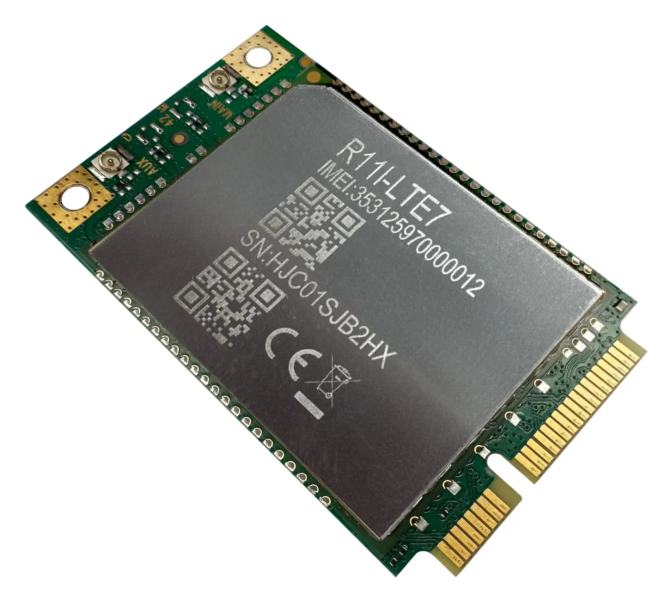 Карта MikroTik R11e-LTE7 , MiniPCI-e 3G/4G/LTE, 300 Mbps