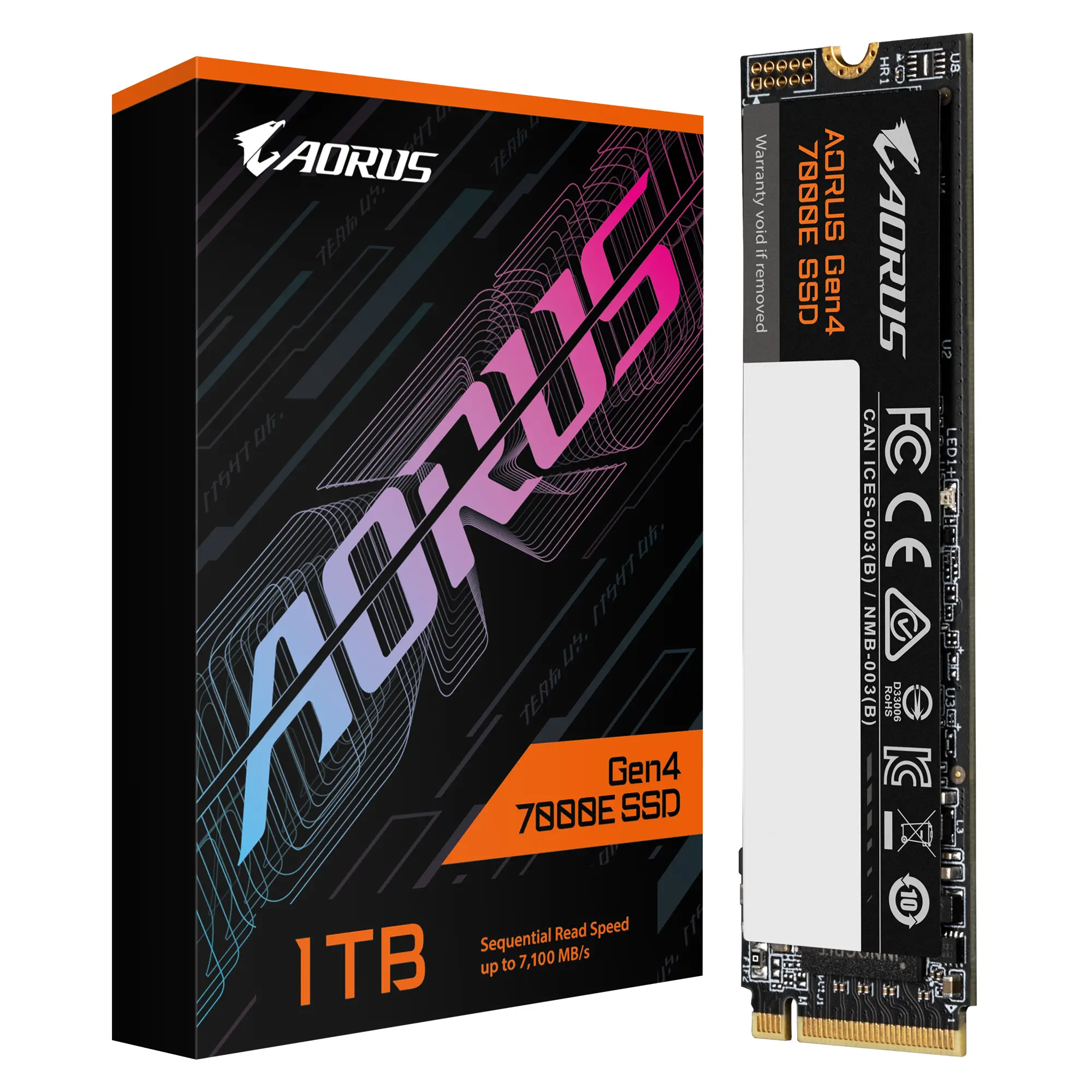 SSD Gigabyte AORUS 7000E 1TB, NVMe, PCIe 4.0 Gen4 - image 3