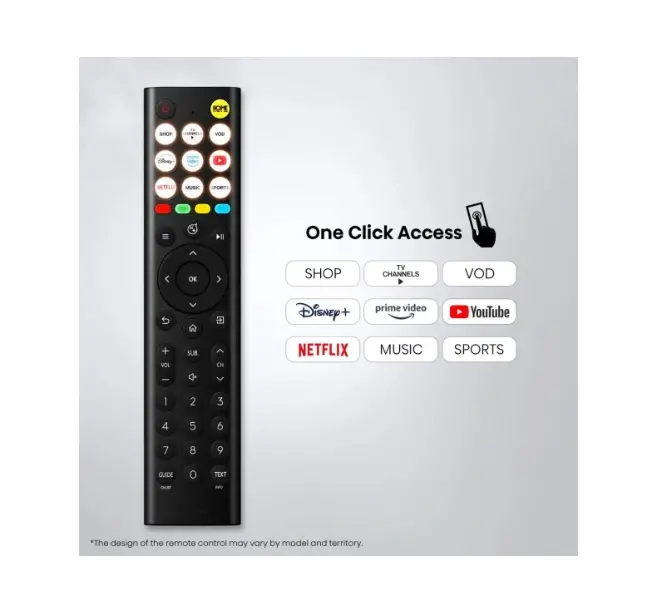Телевизор, Hisense 40" A5S, Full HD 1920x1080, QLED, Quantum Dot, HDR, HLG, DTS HD, Light Sensor, Dolby Audio, Smart TV, WiFi, WiFi Direct, 2xHDMI, 2xUSB, LAN, CI+, DVB-T2/C/S2, Black - image 2