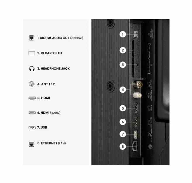 Телевизор, Hisense 40" A5S, Full HD 1920x1080, QLED, Quantum Dot, HDR, HLG, DTS HD, Light Sensor, Dolby Audio, Smart TV, WiFi, WiFi Direct, 2xHDMI, 2xUSB, LAN, CI+, DVB-T2/C/S2, Black - image 3
