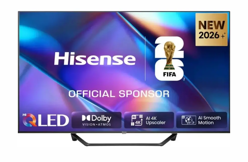 Телевизор, Hisense 43" A7S, 4K Ultra HD 3840x2160, QLED, FALD, Quantum Dot, HDR 10+, HLG, Dolby Vision, Dolby Atmos, Smart TV, WiFi 5GHz, WiFi Direct, BT, Anyview Cast, 3xHDMI, 2xUSB, LAN, CI+, DVB-T2/C/S2, Black