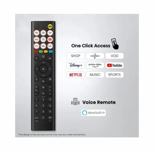 Телевизор, Hisense 65" A6S, 4K Ultra HD 3840x2160, DLED, DFA, Precision Colour, HDR 10+, HLG, Dolby Vision, DTS Virtual X, Smart TV, WiFi, BT, Light Sensor, Gaming Mode, 1xHDMI2 eArc, 3xHDMI, 2xUSB, LAN, CI+, DVB-T2/C/S2, Black - image 2