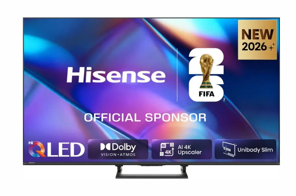 Телевизор, Hisense 65" A7S, 4K Ultra HD 3840x2160, QLED, HDR 10+, HLG, Dolby Vision, Dolby Atmos, Smart TV, Light Sensor, WiFi Direct, BT, Anyview Cast, 3xHDMI, 2xUSB, LAN, CI+, DVB-T2/C/S2, Black