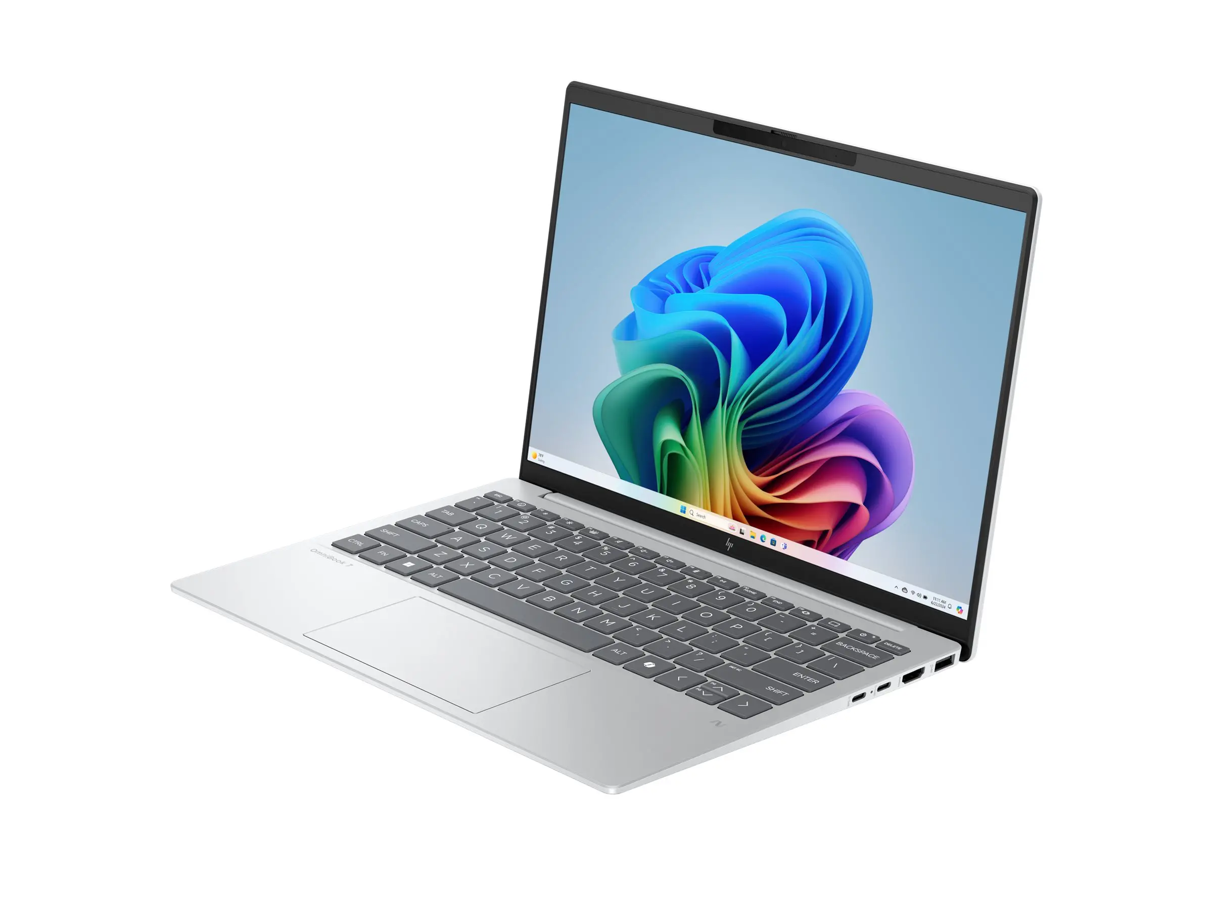 HP OmniBook 7 Aero AMD Ryzen AI 7 350 13.3inch WUXGA AG 32GB LPDDR5X 1TB PCIe W11H Glacier Silver - image 1