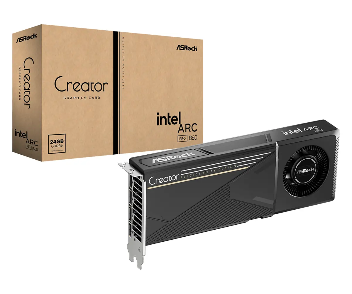 Видео карта, ASROCK ARC PRO B60 CREATOR 24G - image 6