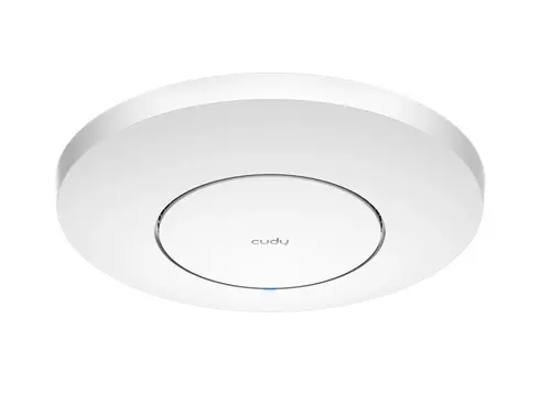 Аксес-пойнт, Cudy AP3000 Wi-Fi 6 2.5G Access Point AX3000 Dual Band Ceiling Mount Wi-Fi 6 Access Point, Chipset MT7981, 802.11ax/ac/a/b/g/n, 2402Mbps at 5GHz + 574Mbps at 2.4GHz, 1 x 2.5G RJ45 Port, MU-MIMO, Support 12V DC or 802.3at PoE or Passive PoE, Internal Ant - image 1