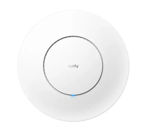 Аксес-пойнт, Cudy AP3000 Wi-Fi 6 2.5G Access Point AX3000 Dual Band Ceiling Mount Wi-Fi 6 Access Point, Chipset MT7981, 802.11ax/ac/a/b/g/n, 2402Mbps at 5GHz + 574Mbps at 2.4GHz, 1 x 2.5G RJ45 Port, MU-MIMO, Support 12V DC or 802.3at PoE or Passive PoE, Internal Ant