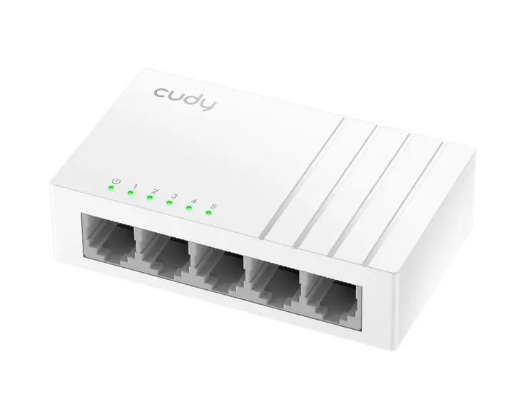 Комутатор, Cudy FS105D 5-Port 10/100 Mbps Desktop Switch, 5 10/100M RJ45 Ports, Desktop Plastic Case - image 2