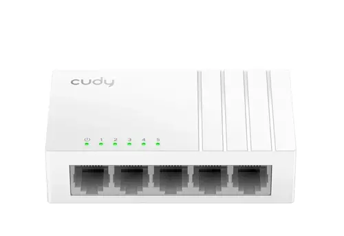 Комутатор, Cudy FS105D 5-Port 10/100 Mbps Desktop Switch, 5 10/100M RJ45 Ports, Desktop Plastic Case
