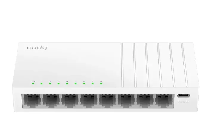 Комутатор, Cudy FS108D 8-Port 10/100 Mbps Desktop Switch, 8 10/100M RJ45 Ports, Desktop Plastic Case