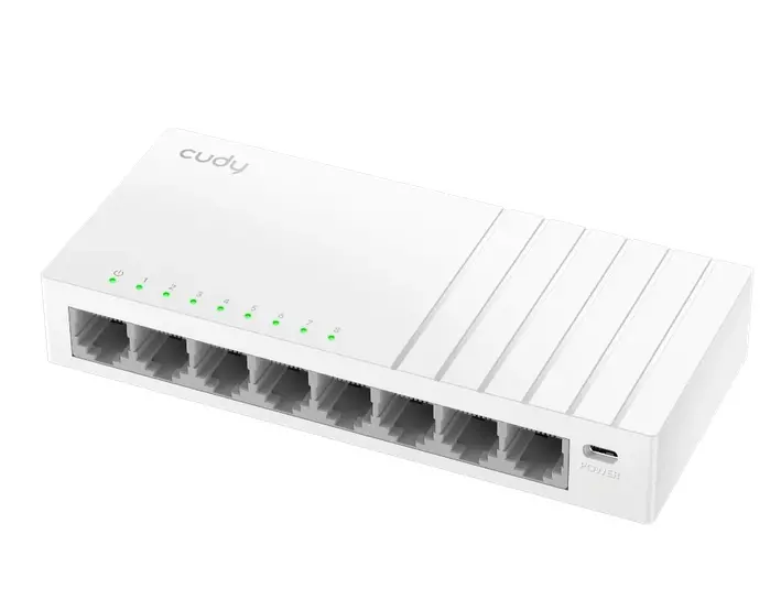 Комутатор, Cudy FS108D 8-Port 10/100 Mbps Desktop Switch, 8 10/100M RJ45 Ports, Desktop Plastic Case - image 1