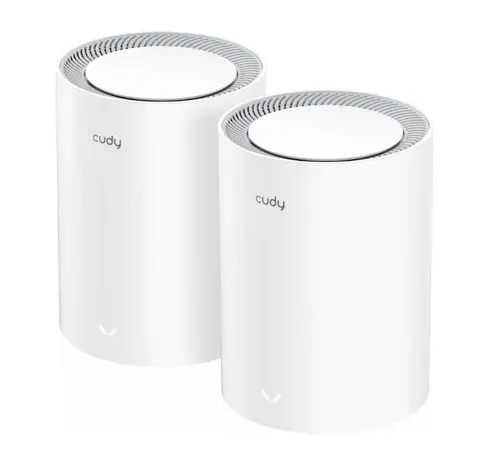 Рутер, Cudy M3000 (2-Pack) AX3000 Wi-Fi 6 Mesh Dual-Band 2402Mbps at 5GHz + 574Mbps at 2.4GHz