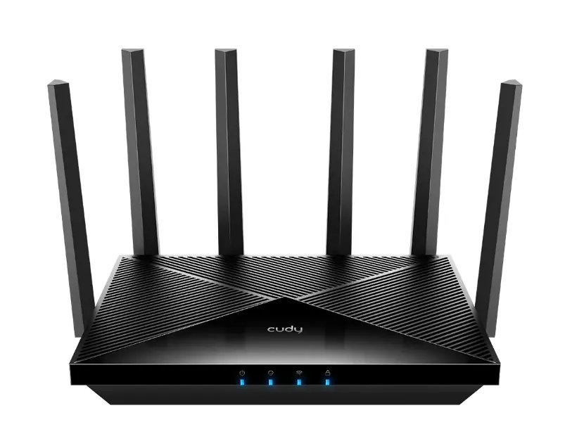 Рутер, Cudy WR11000 BE11000 2.5G Tri-Band Wi-Fi 7 Mesh Router 5764Mbps at 6GHz + 4320 Mbps at 5GHz + 688Mbps at 2.4GHz, 4 x 2.5Gbps RJ45 Ports