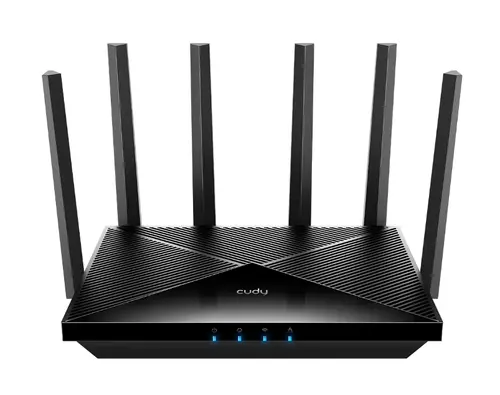 Рутер, Cudy WR11000 BE11000 2.5G Tri-Band Wi-Fi 7 Mesh Router 5764Mbps at 6GHz + 4320 Mbps at 5GHz + 688Mbps at 2.4GHz, 4 x 2.5Gbps RJ45 Ports