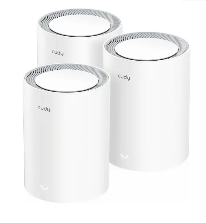 Рутер, Cudy M3000 (3-Pack) AX3000 Wi-Fi 6 Mesh 2402Mbps at 5GHz + 574Mbps at 2.4GHz