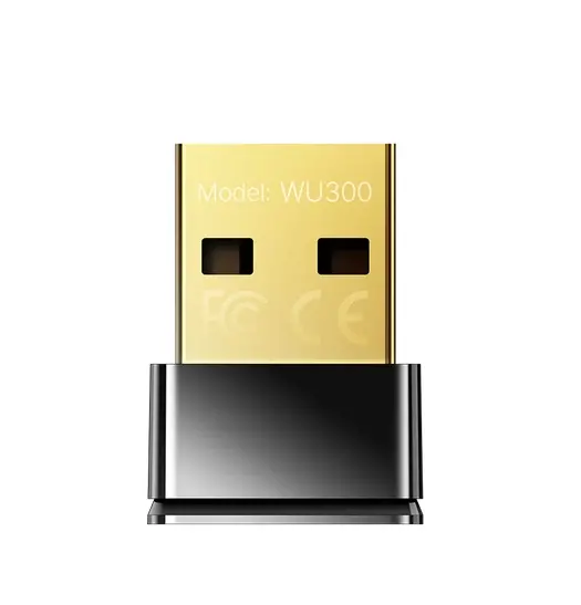 Адаптер, Cudy WU300 Wi-Fi 6 Nano USB Adapter, Mini Size, 286Mbps at 2.4GHz, USB 2.0 - image 1