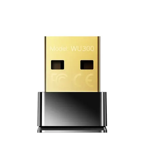 Адаптер, Cudy WU300 Wi-Fi 6 Nano USB Adapter, Mini Size, 286Mbps at 2.4GHz, USB 2.0 - image 1