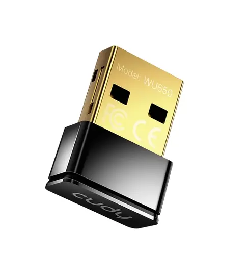 Адаптер, Cudy WU650 Wi-Fi Mini USB Adapter AC650 650Mbps Wi-Fi USB Adapter, Mini Size, 433Mbps at 5GHz + 200Mbps at 2.4GHz, Nano Size, USB 2.0
