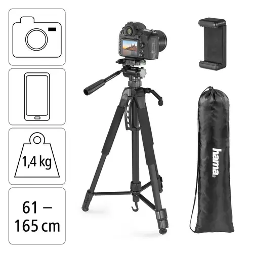 HAMA Статив / Трипод "Action Smart 165 3D", 61 -165 cm - image 30