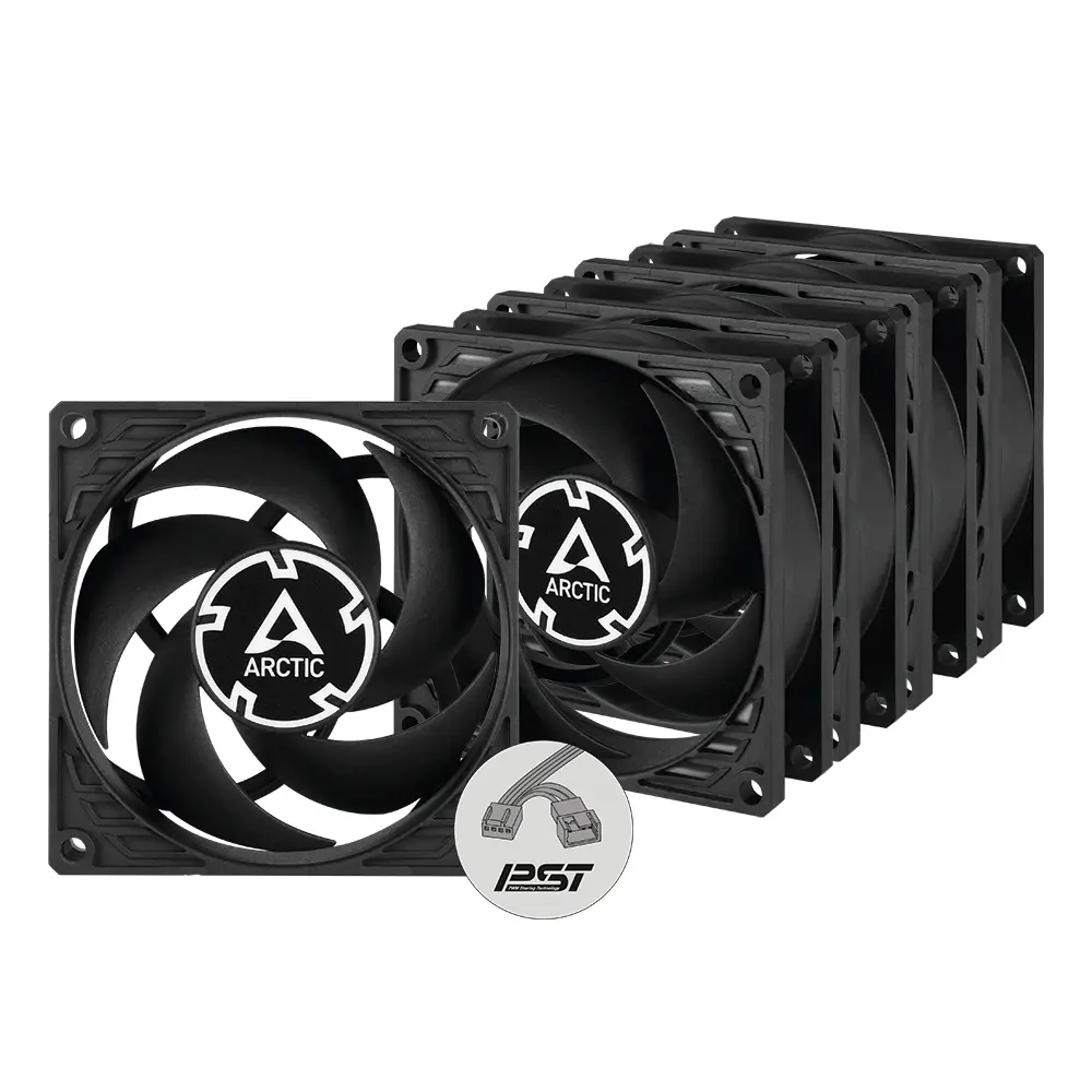 Комплект вентилатори 5-pack ARCTIC P8 80mm PWM PST