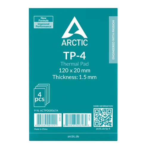 Термопроводящ пад ARCTIC TP-4 - 120x20x1.5 mm 4-Pack - image 2