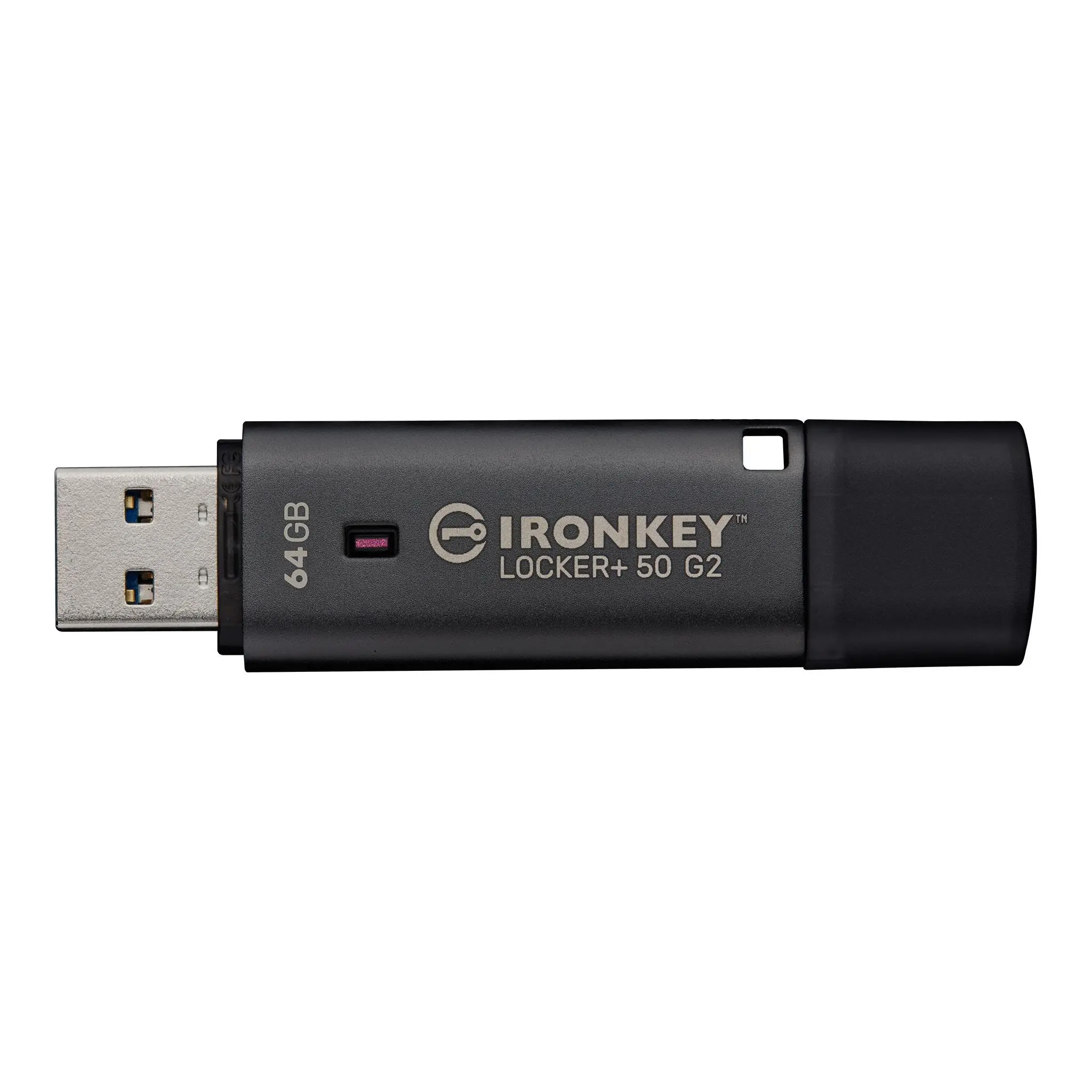 USB памет KINGSTON IronKey Locker+ 50 G2 - 64GB, XTS-AES 256-bit - image 1