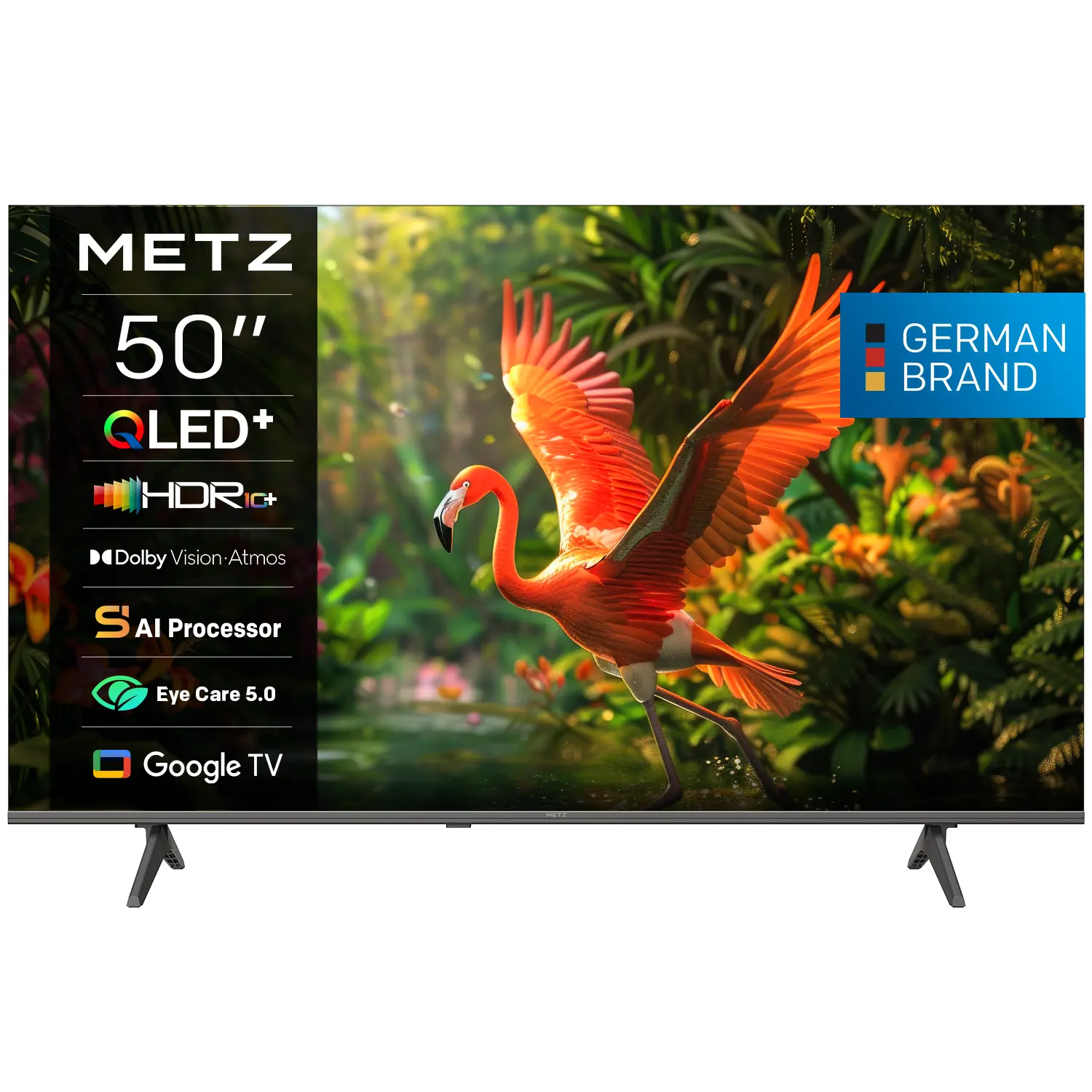 Τηλεόραση METZ 50" 50MQH7500Z UHD 4K QLED+ Google TV, 120Hz, 126 εκ