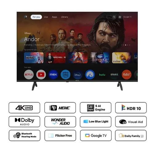 Телевизор METZ 60" 60MUF7000Z Ultra HD 4K LED Google TV, Клас E - image 5