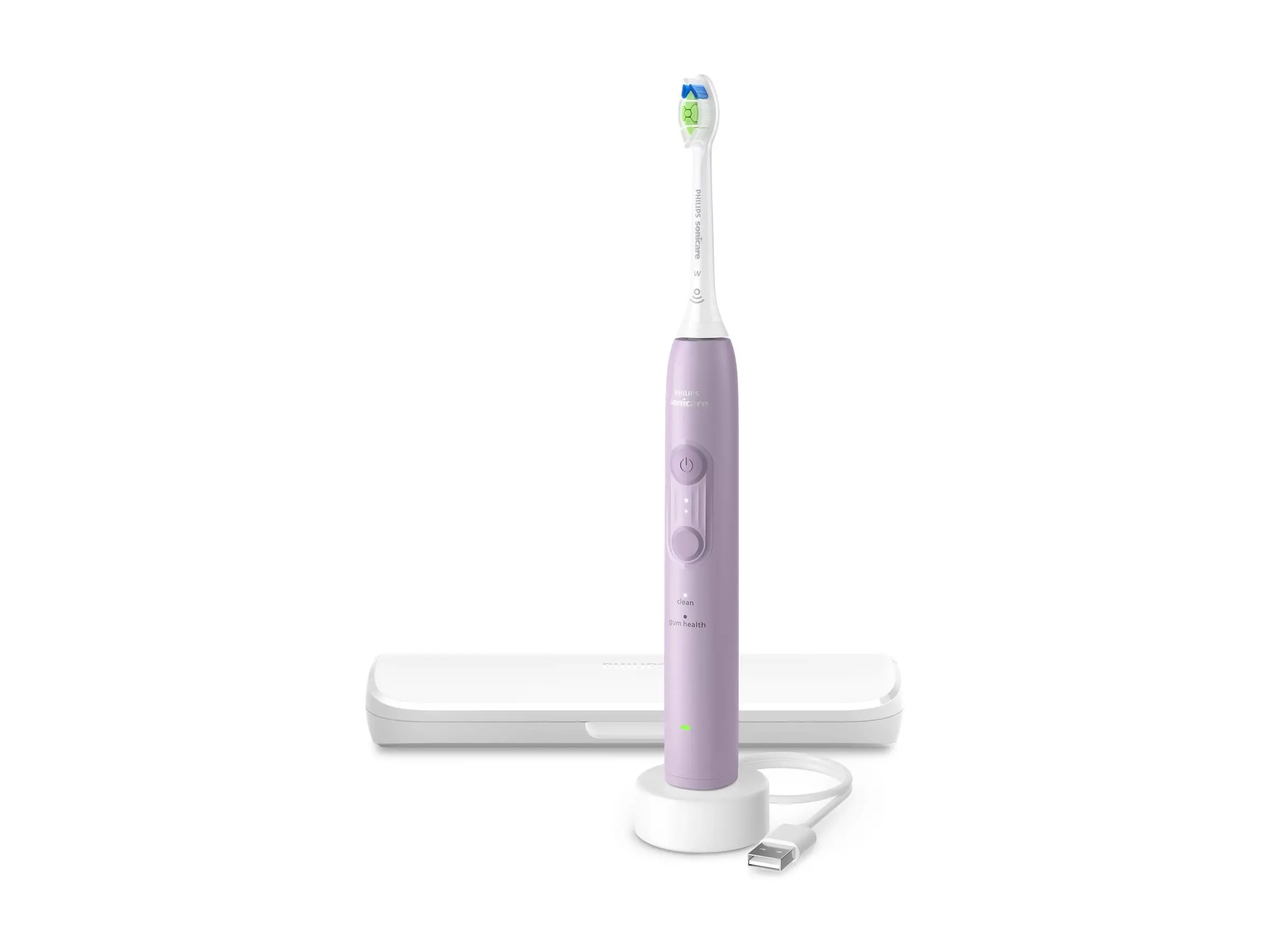 PHILIPS Sonicare Series 4100 4 настройки на почистване Сензор за натиск калъф за съхранение лилава - image 1