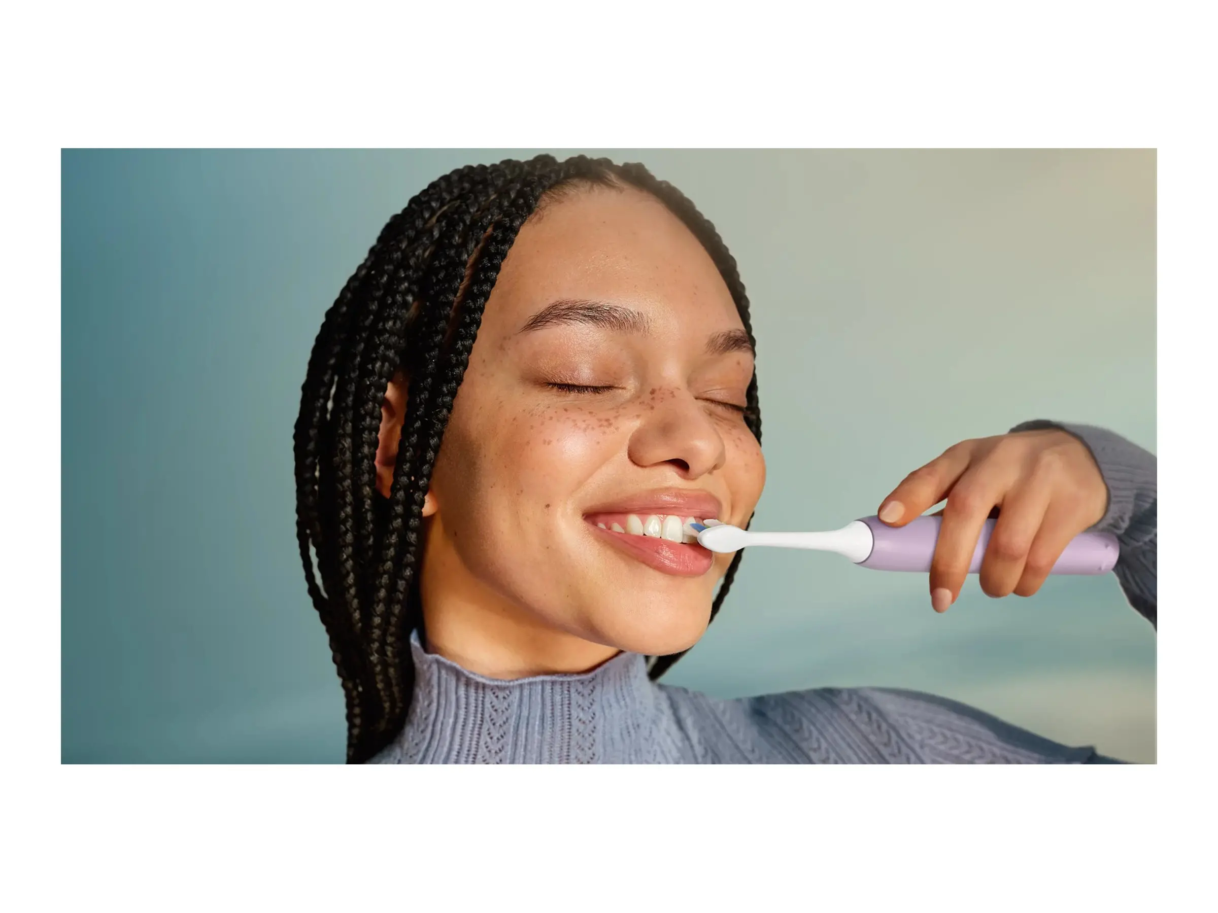 PHILIPS Sonicare Series 4100 4 настройки на почистване Сензор за натиск калъф за съхранение лилава - image 2