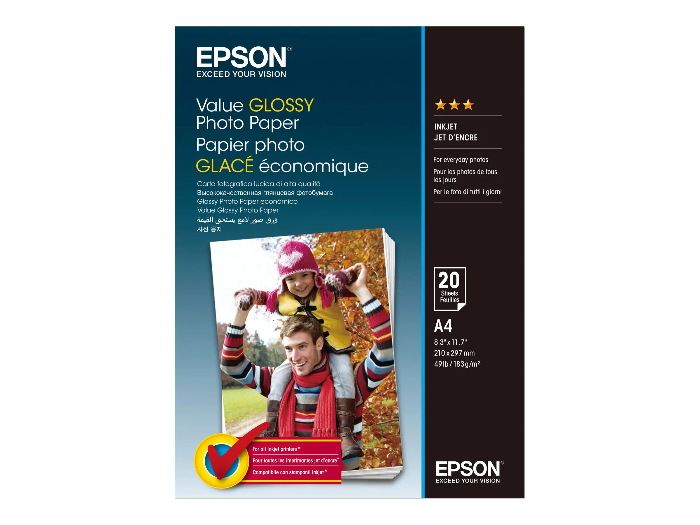 EPSON Value Photo Paper A4 20 sheets