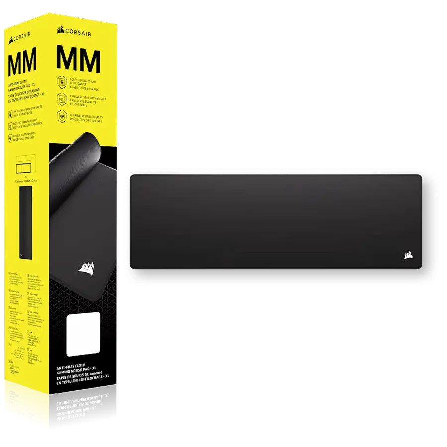 CORSAIR MM, Gaming Mousepad. Extended XL, Black - image 1