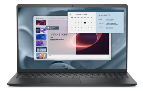 Лаптоп, Dell Pro 15 Essential PV15250, Intel Core 3 100U (6 cores, up to 4.7 GHz), 15.6" FHD (1920x1080) 120Hz WVA AG, 8GB, 1x8GB, DDR5, 4400MT/s, 512GB M.2 PCIe NVMe, Intel UHD Graphics, HD RGB cam, Wi-Fi 6, FPR, BG kbd, Ubuntu, Carbon, 3Y PS