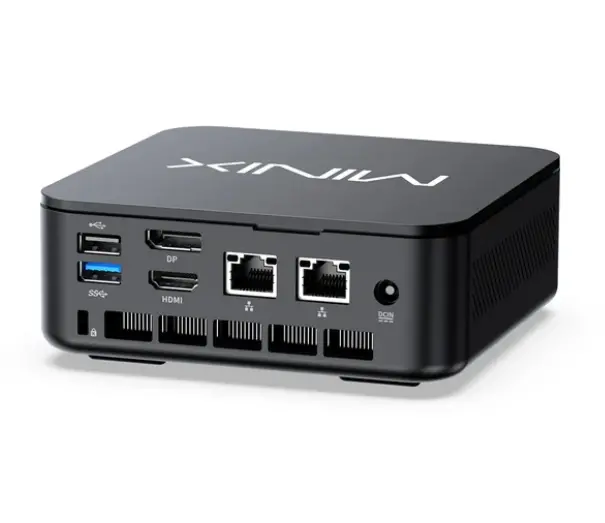 Настолен компютър, MiniX NGC NR660LP AMD Ryzen 5 6600H, 16GB DDR5, 512GB SSD, Dual LAN, Dual HDMI, USB-C, Windows 11 Pro - image 2