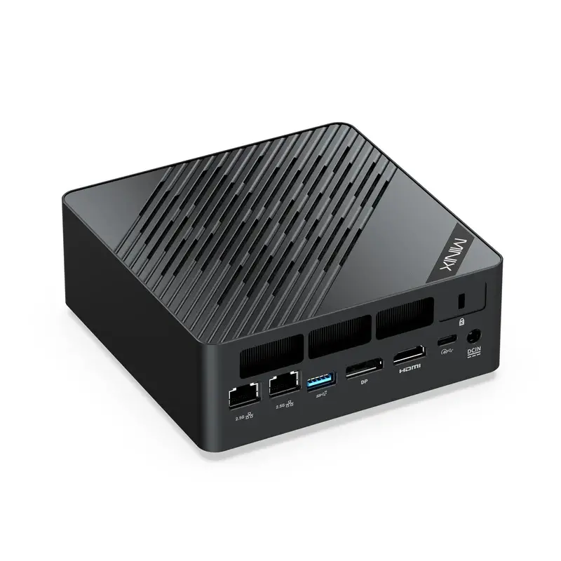 Настолен компютър, MiniX Elite ER937-AI AMD Ryzen AI 9 HX 370, 32GB DDR5, 1TB SSD, Dual LAN 2.5GHz, Wi-Fi 7, Windows 11 Pro