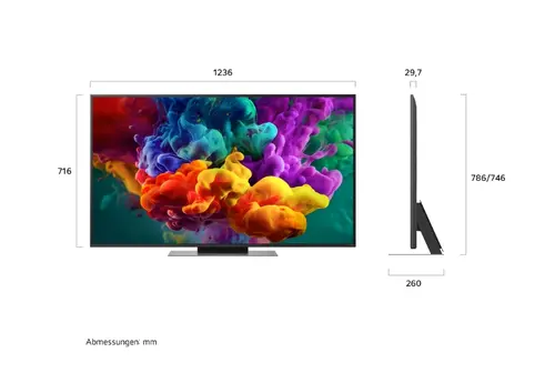 Телевизор, LG 55QNED86B3B, 55" 4K QNED MiniLED Smart TV, 3840x2160, 120Hz Native (VRR 144Hz), DVB-T2/C/S2, Alpha 7 AI Processor, HDR10 / HLG, Dolby Vision, webOS 26 ThinQ, VRR / ALLM / HGiG, 4K Super Upscaling, WiFi 5, Bluetooth 5.3, AirPlay 2, LAN, CI, HDMI, AI - image 1