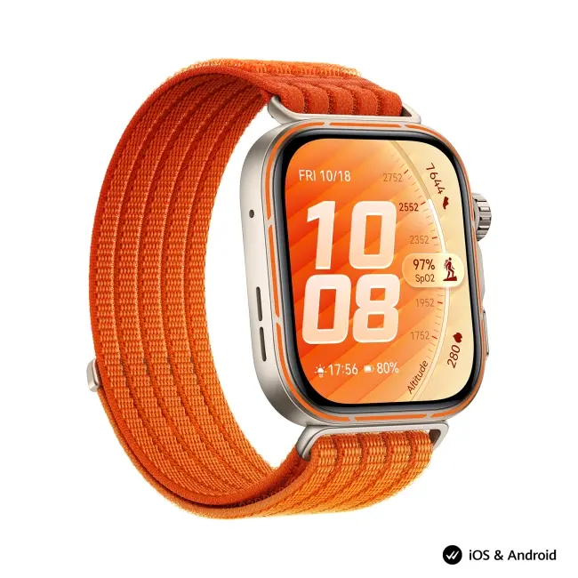 Часовник, Huawei Watch Fit 5 Pro Niki-B29W Orange - image 3