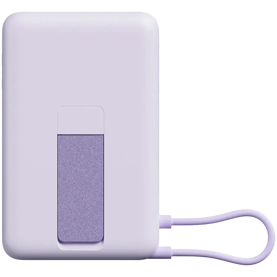 Xiaomi Magnetic Power Bank 10000 with Built-in Stand Purple - image 1