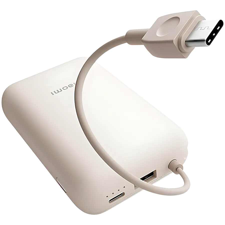 Xiaomi Power Bank 10000mAh (Integrated Cable) Tan GL - image 3