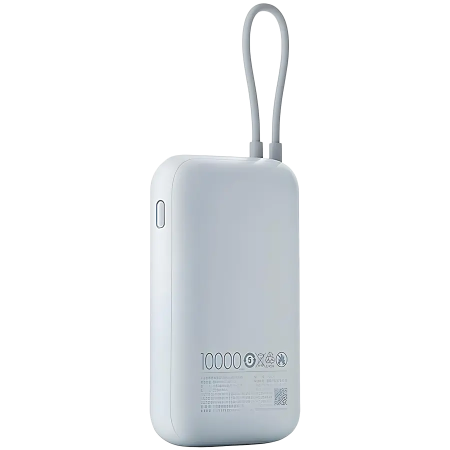 Xiaomi Power Bank 10000mAh (Integrated Cable) Ice Blue GL - image 1
