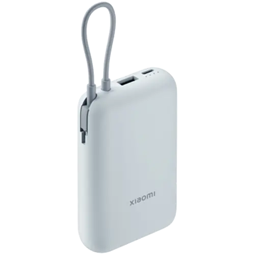 Xiaomi Power Bank 10000mAh (Integrated Cable) Ice Blue GL - 3