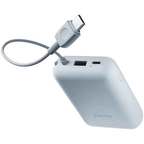Xiaomi Power Bank 10000mAh (Integrated Cable) Ice Blue GL - 4