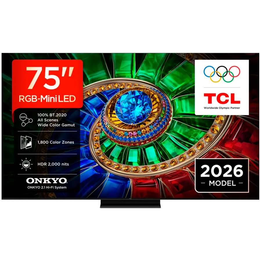 TCL 75RM7L 75'' Επαγγελματική οθόνη, λειτουργία 16/7, ενσωματωμένο 2.4/5GHz Wi-Fi, MIMO DVB-C Pan EU